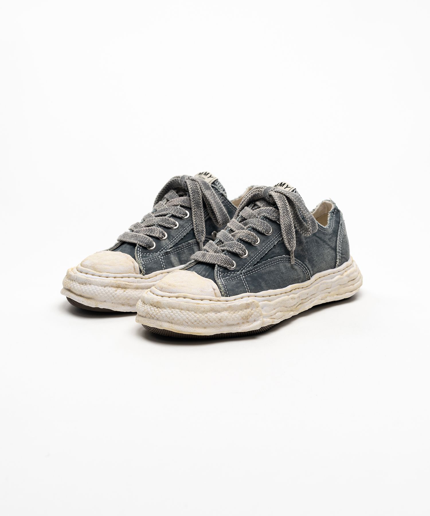 "PETERSON23" OG Sole Bleached Canvas Low-top Sneakers