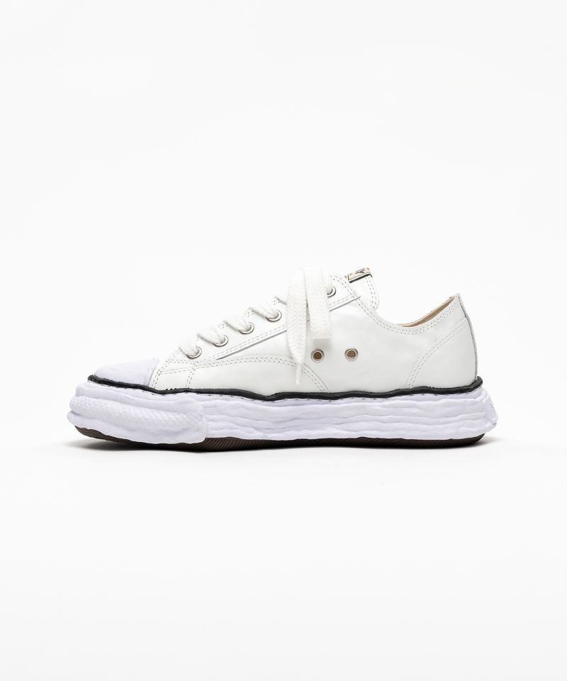 "PETERSON23" OG Sole  Wrinkled Leather Low-top Sneakers