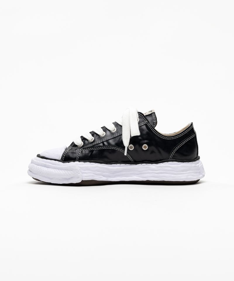 "PETERSON23" OG Sole  Wrinkled Leather Low-top Sneakers