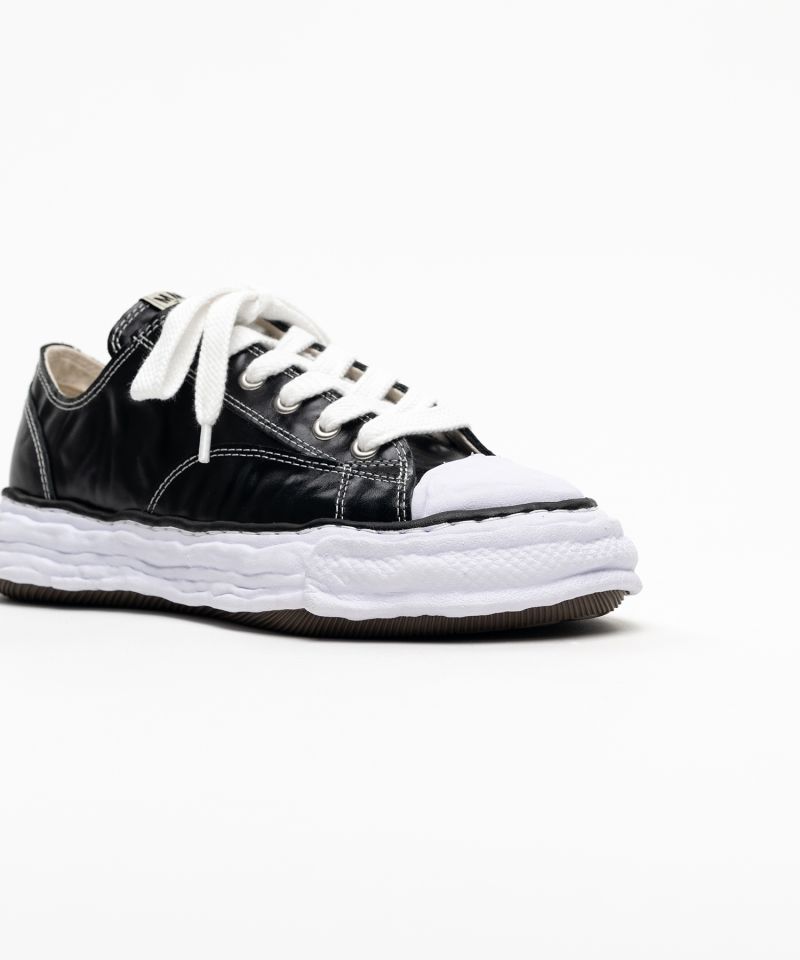 "PETERSON23" OG Sole  Wrinkled Leather Low-top Sneakers