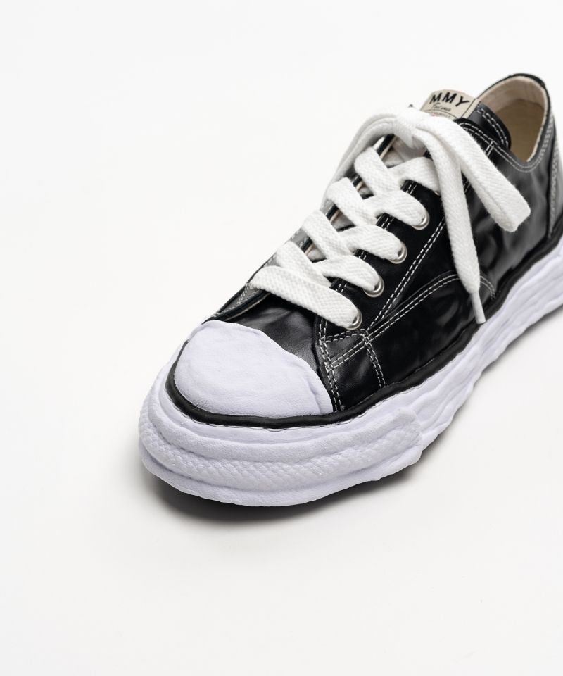 "PETERSON23" OG Sole  Wrinkled Leather Low-top Sneakers