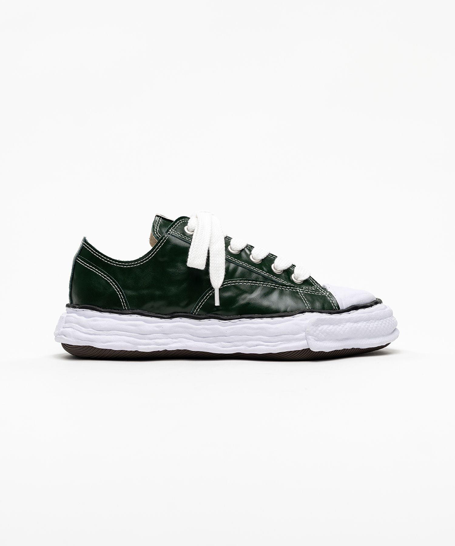 "PETERSON23" OG Sole  Wrinkled Leather Low-top Sneakers