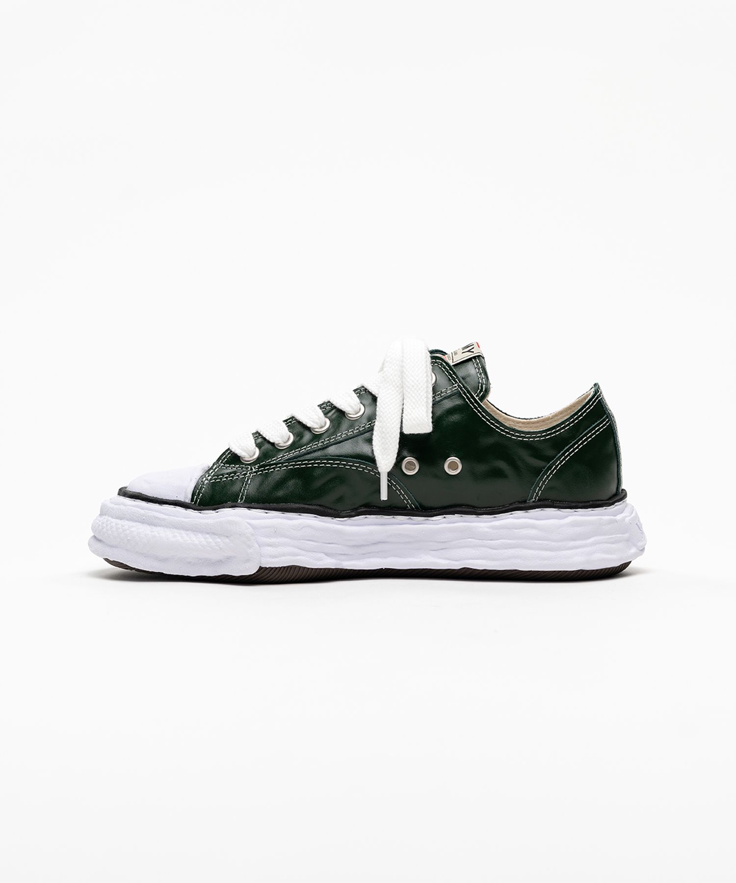 "PETERSON23" OG Sole  Wrinkled Leather Low-top Sneakers