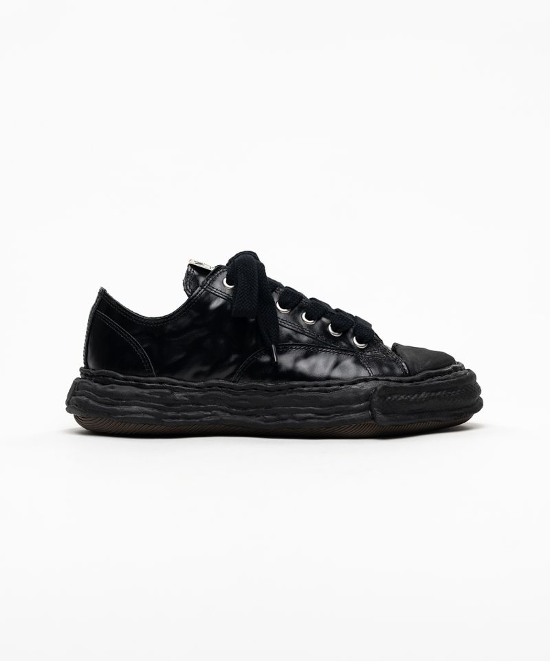 "PETERSON23" OG Sole  Wrinkled Leather Low-top Sneakers