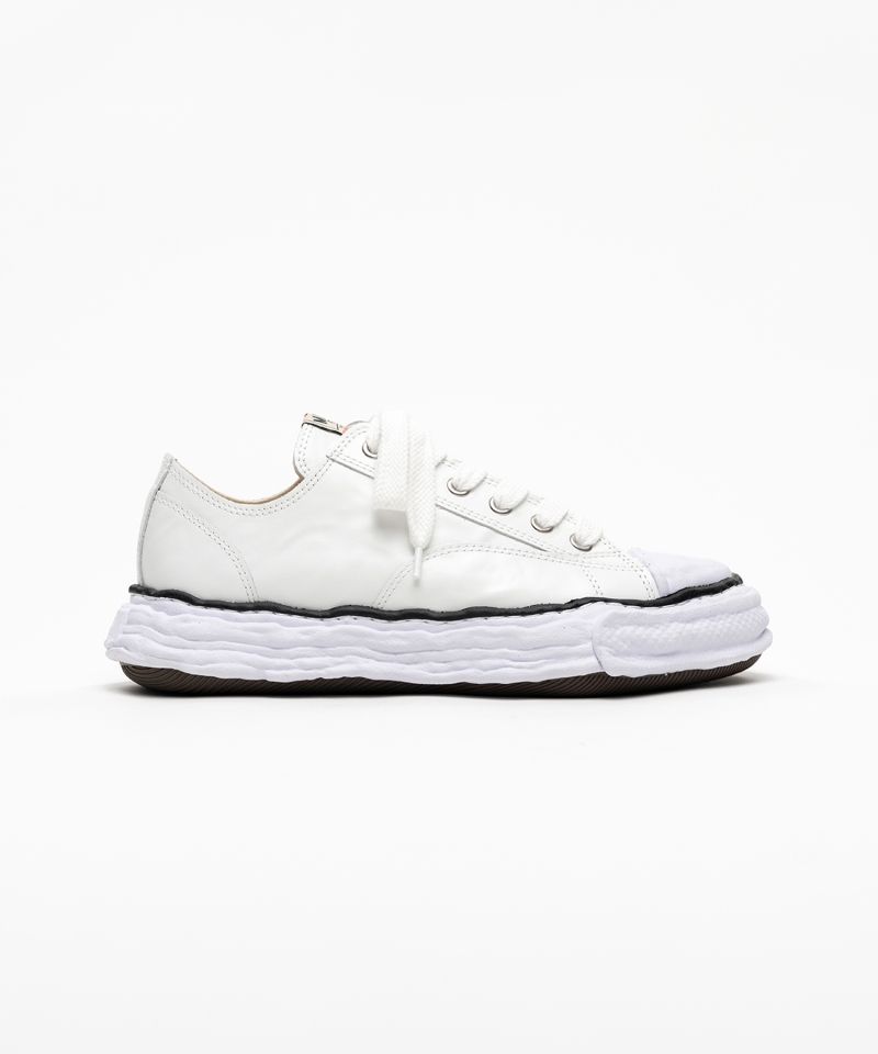"PETERSON23" OG Sole  Wrinkled Leather Low-top Sneakers