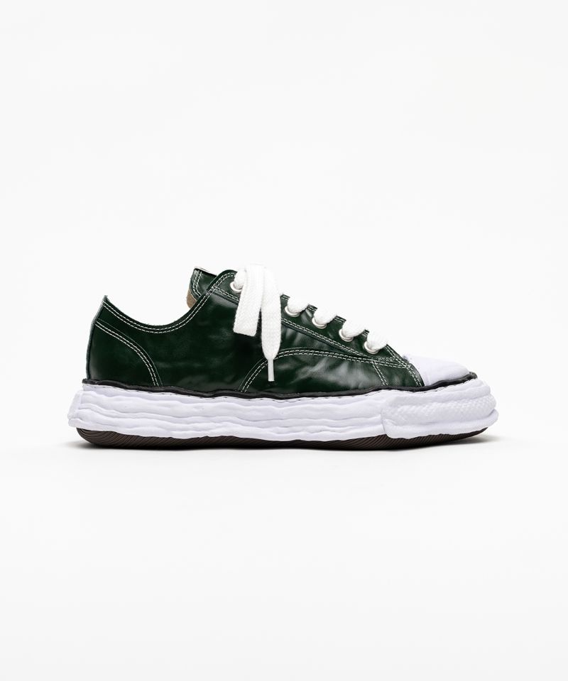 "PETERSON23" OG Sole  Wrinkled Leather Low-top Sneakers