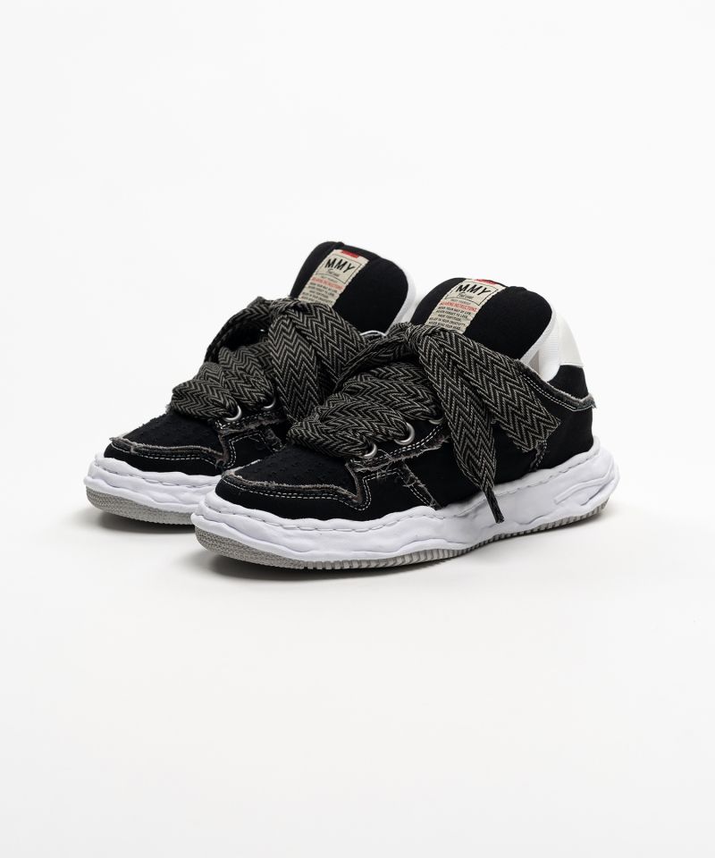 "WAYNE PUFFER" OG Sole Patterned Lace Canvas Low-top Sneakers