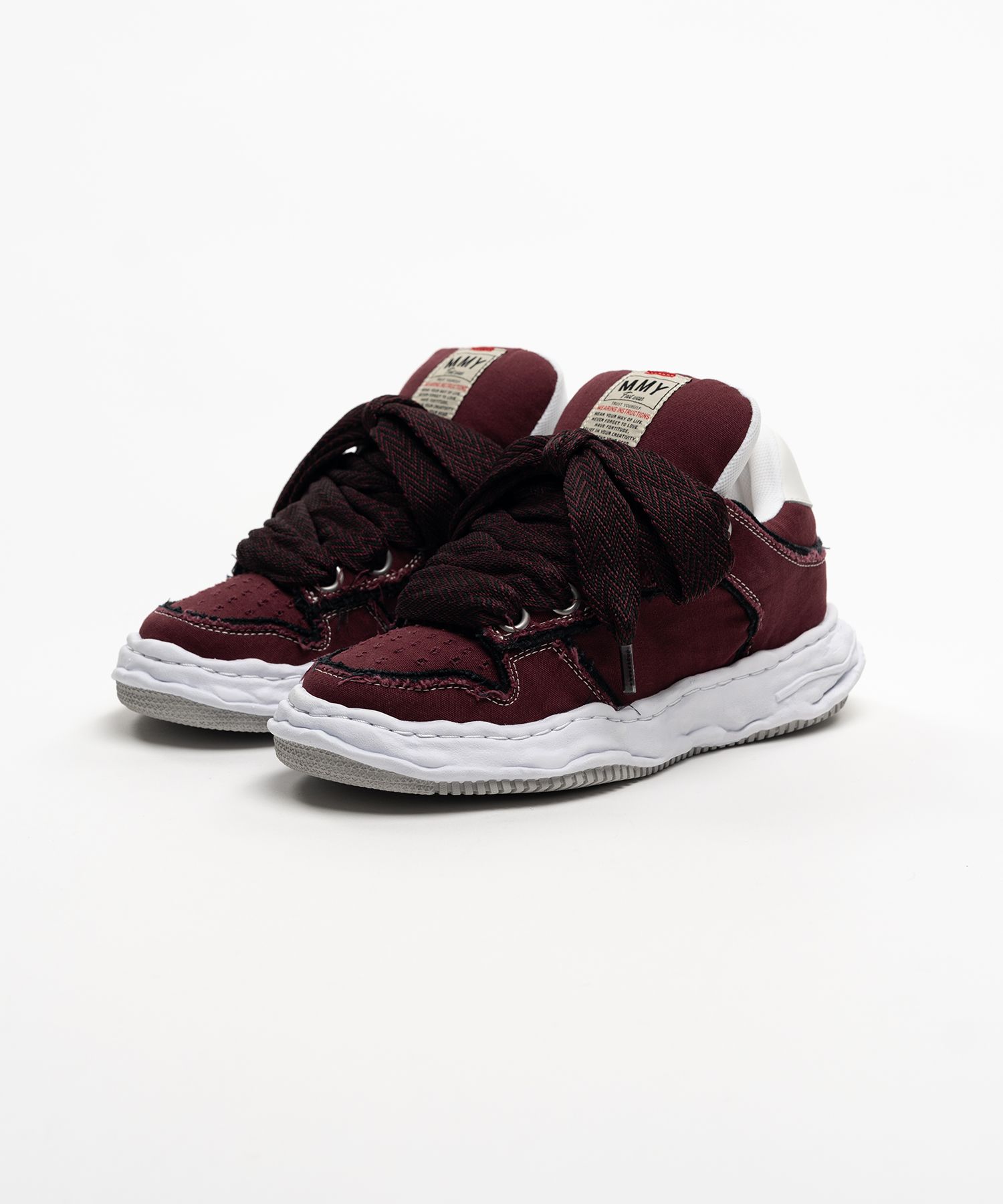 "WAYNE PUFFER" OG Sole Patterned Lace Canvas Low-top Sneakers