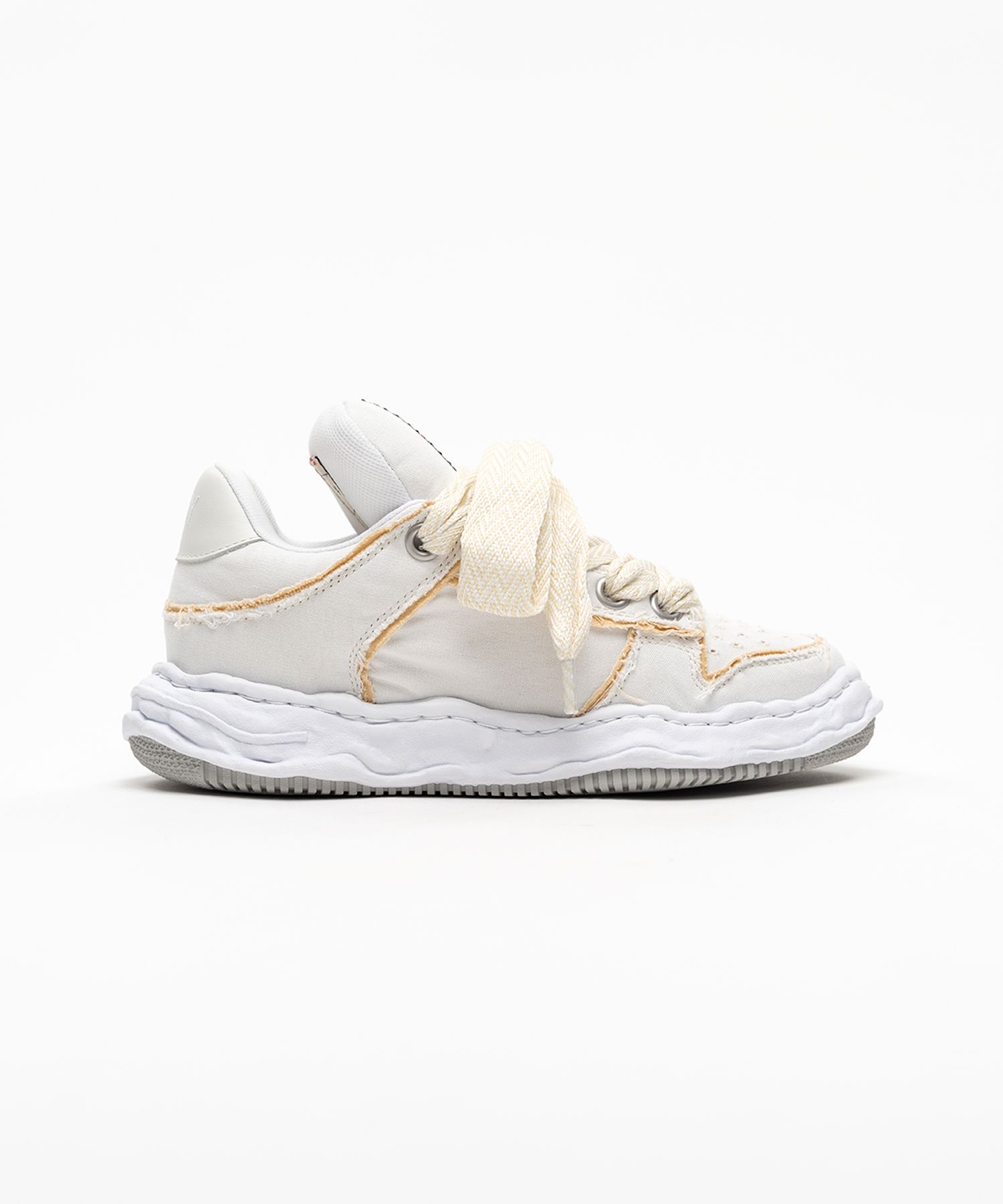 "WAYNE PUFFER" OG Sole Patterned Lace Canvas Low-top Sneakers