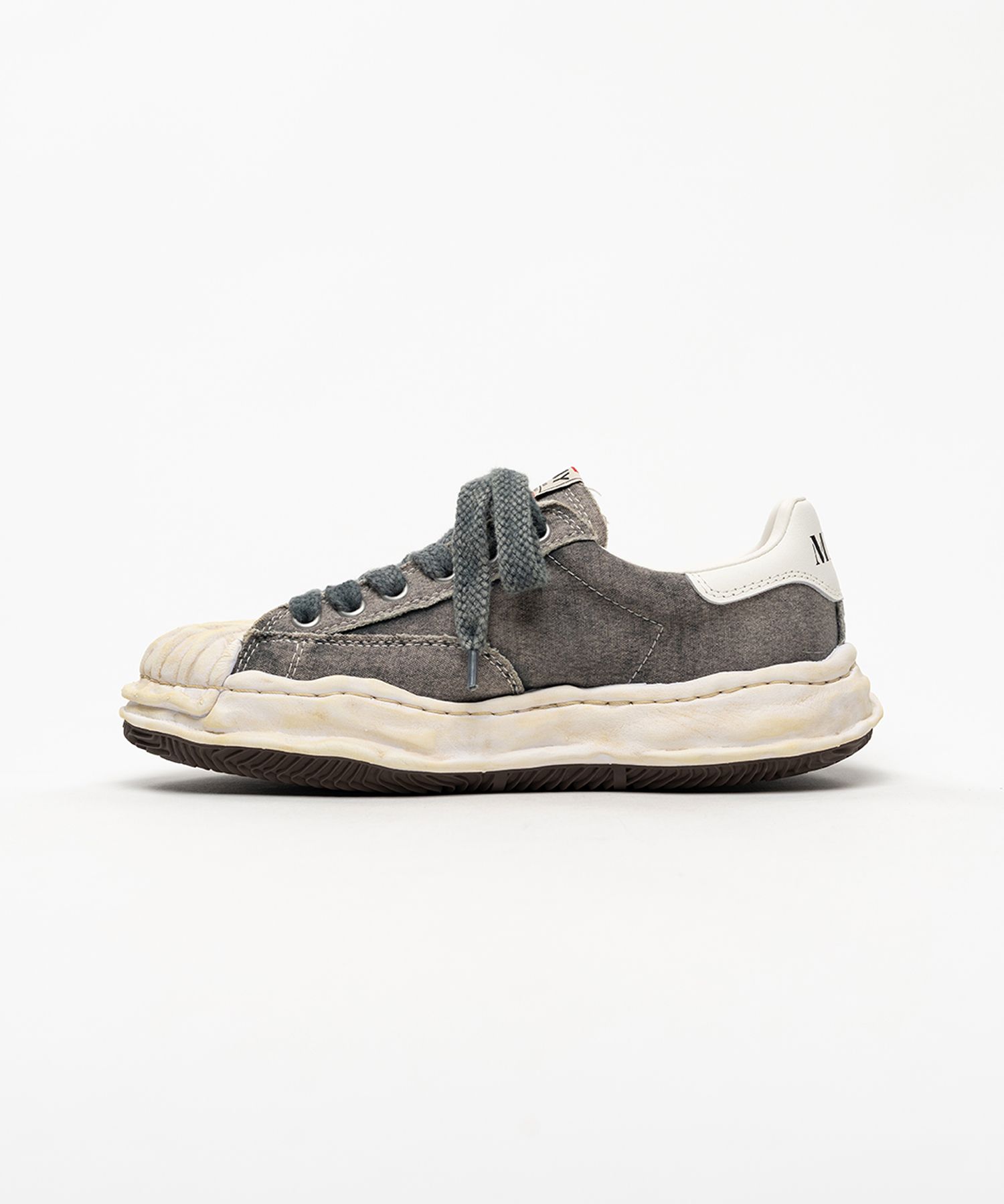 "BLAKEY" OG Sole Bleached Canvas Low-top Sneakers