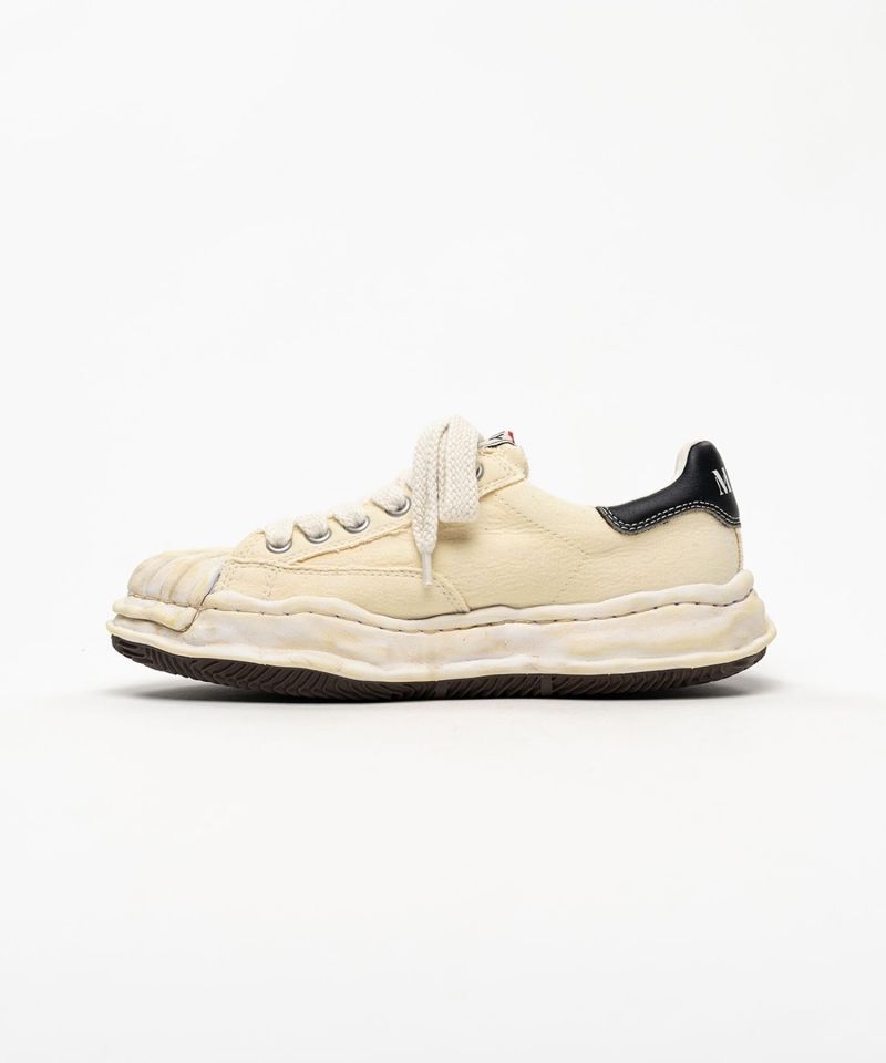 "BLAKEY" OG Sole Bleached Canvas Low-top Sneakers
