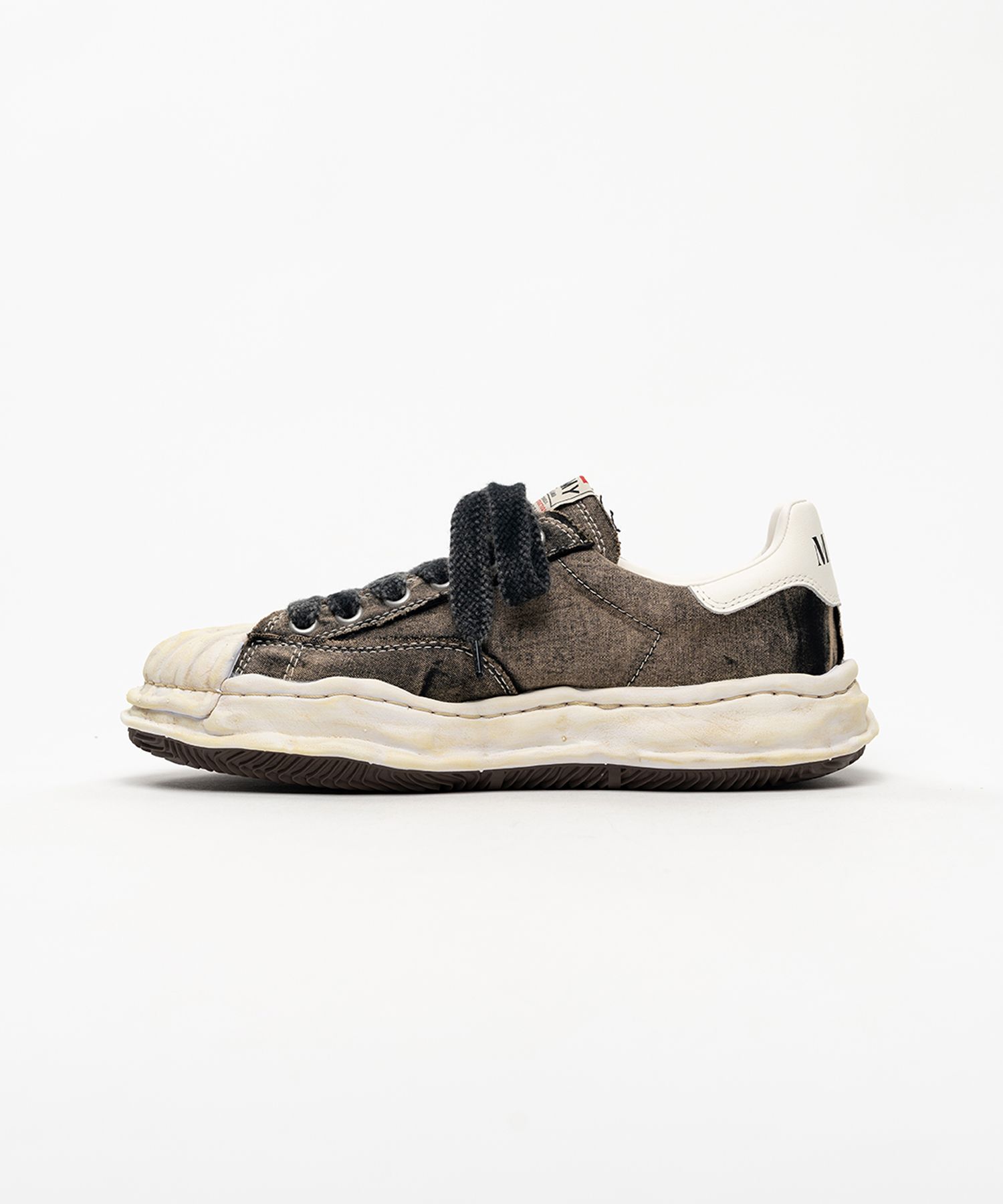 "BLAKEY" OG Sole Bleached Canvas Low-top Sneakers
