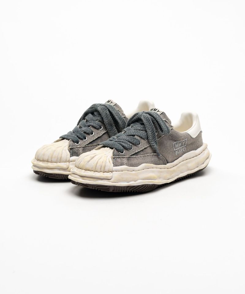 "BLAKEY" OG Sole Bleached Canvas Low-top Sneakers