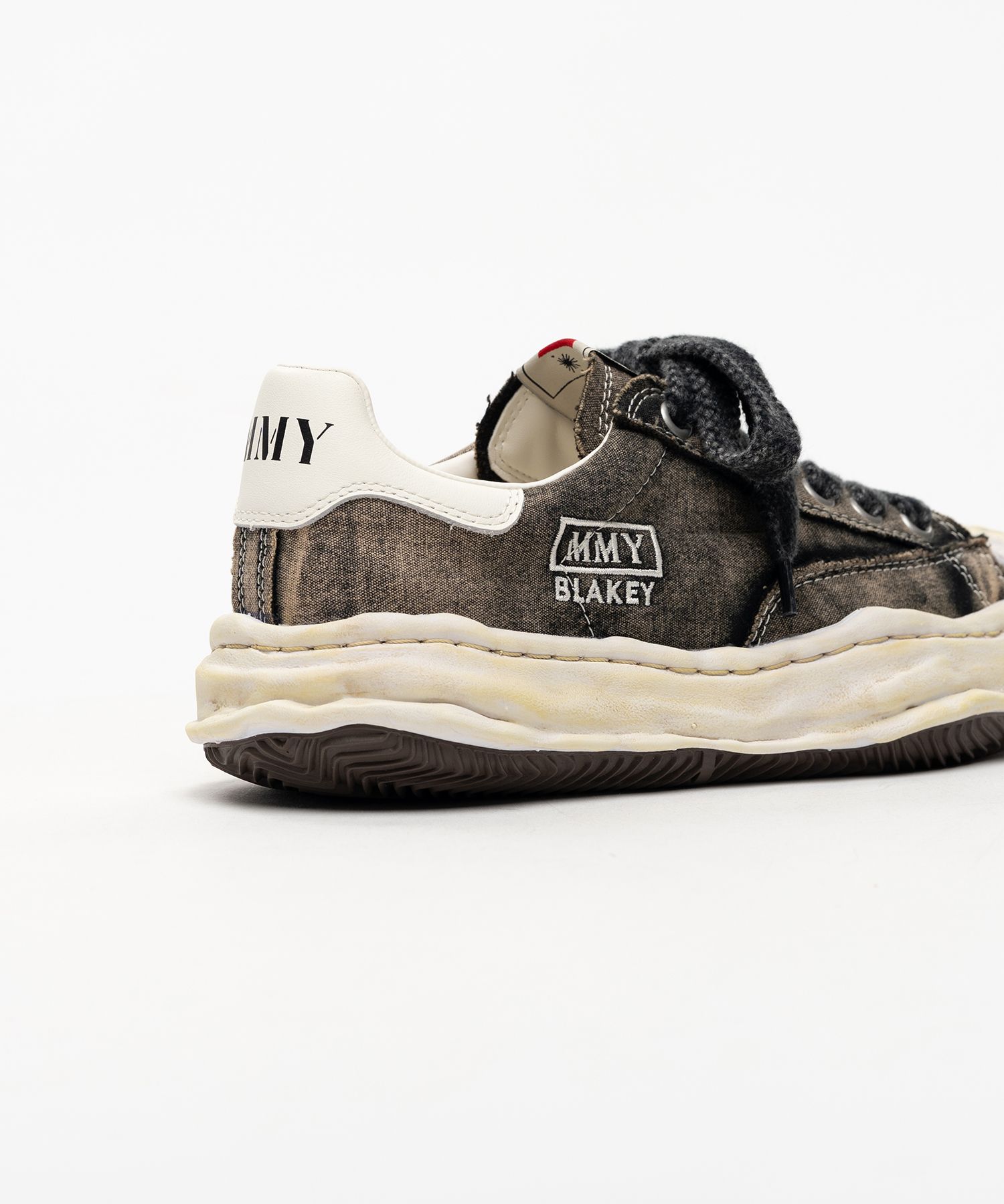 "BLAKEY" OG Sole Bleached Canvas Low-top Sneakers