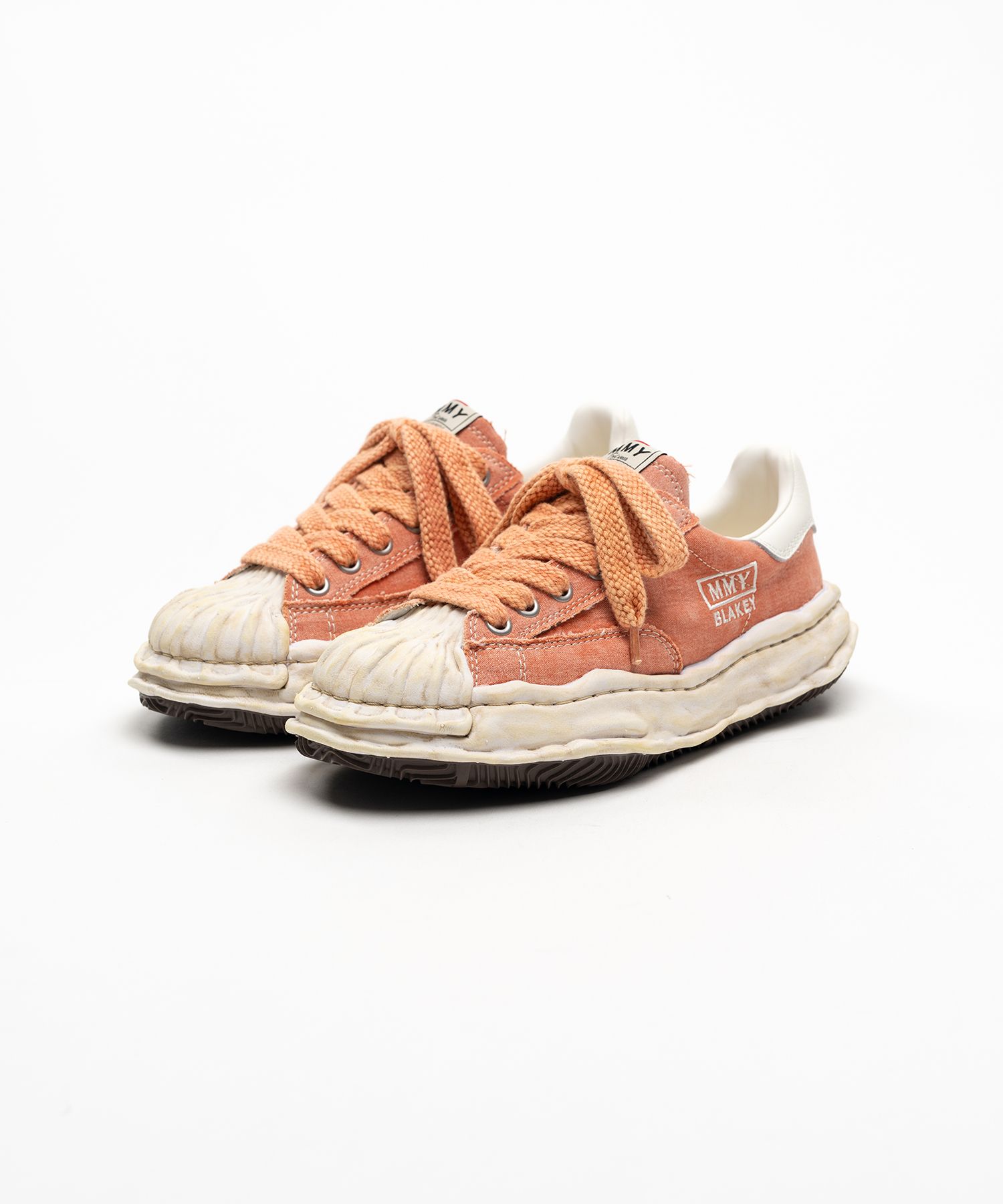 "BLAKEY" OG Sole Bleached Canvas Low-top Sneakers