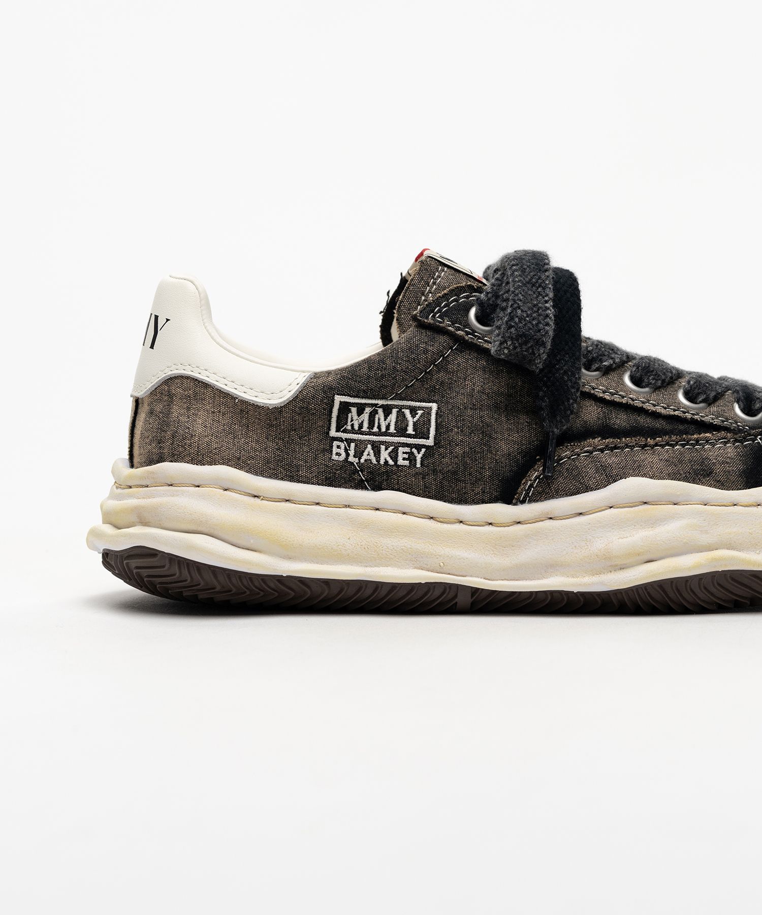 "BLAKEY" OG Sole Bleached Canvas Low-top Sneakers