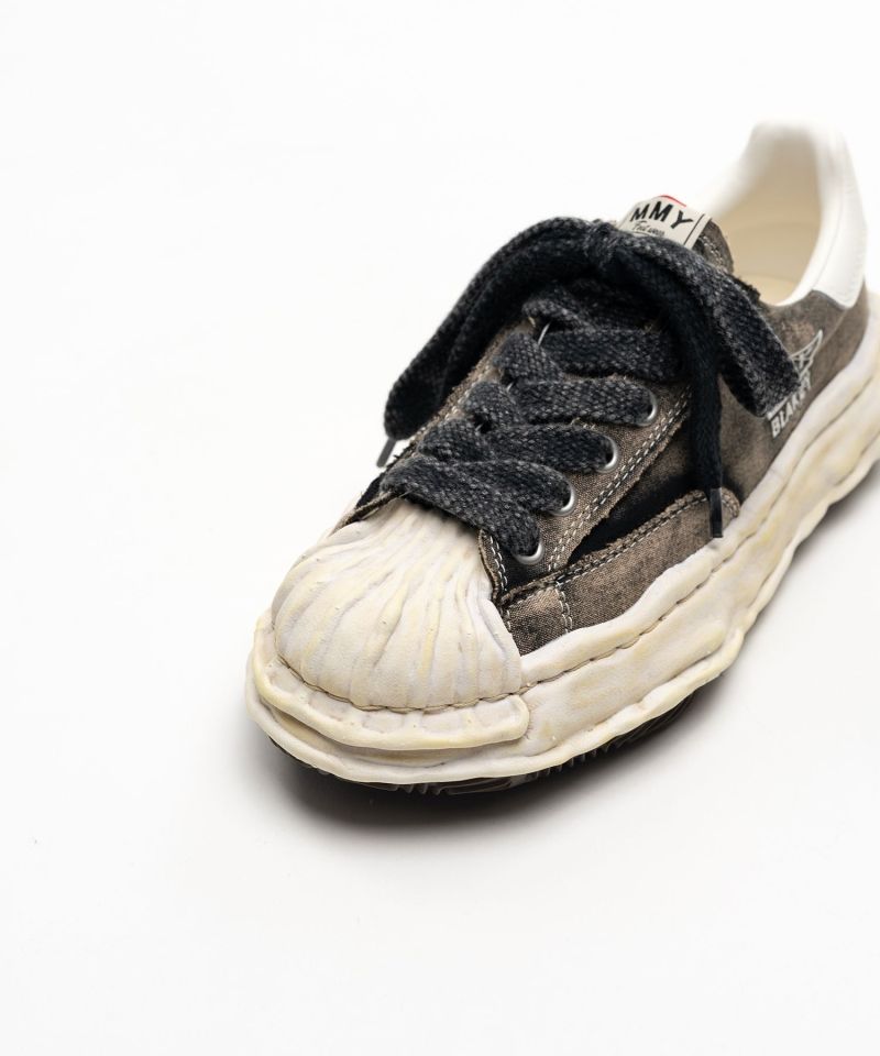 "BLAKEY" OG Sole Bleached Canvas Low-top Sneakers