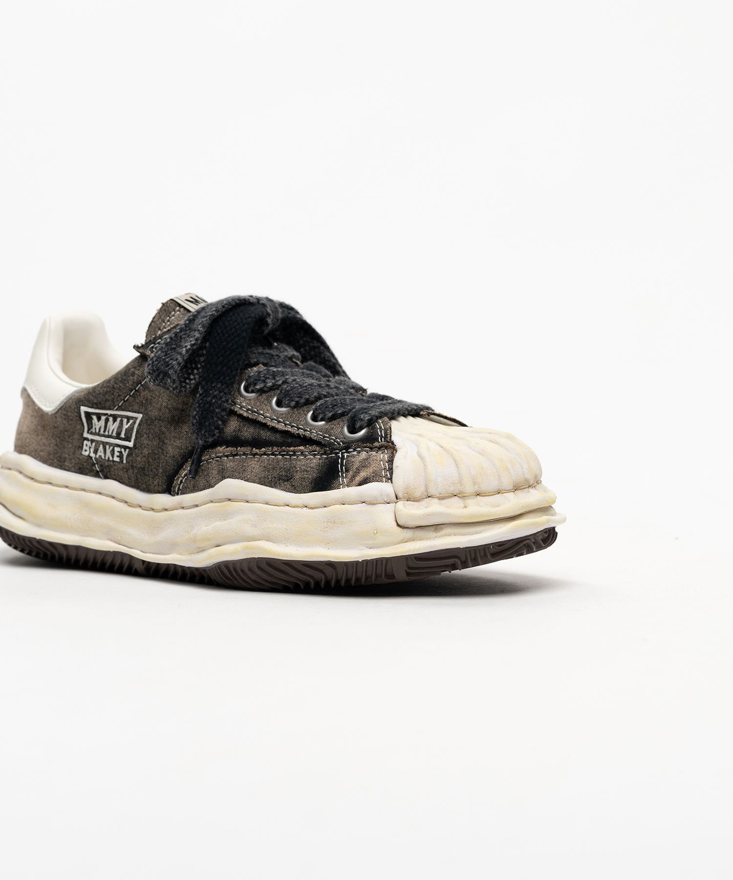 "BLAKEY" OG Sole Bleached Canvas Low-top Sneakers
