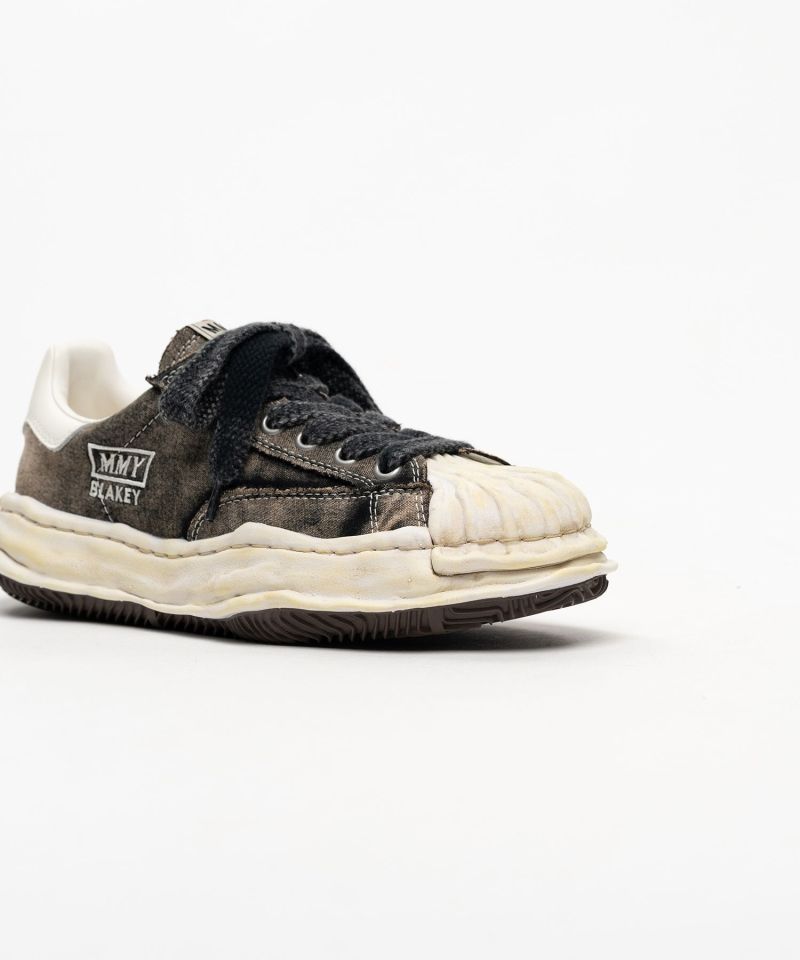 "BLAKEY" OG Sole Bleached Canvas Low-top Sneakers