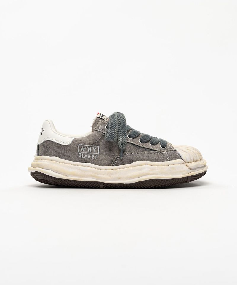 "BLAKEY" OG Sole Bleached Canvas Low-top Sneakers