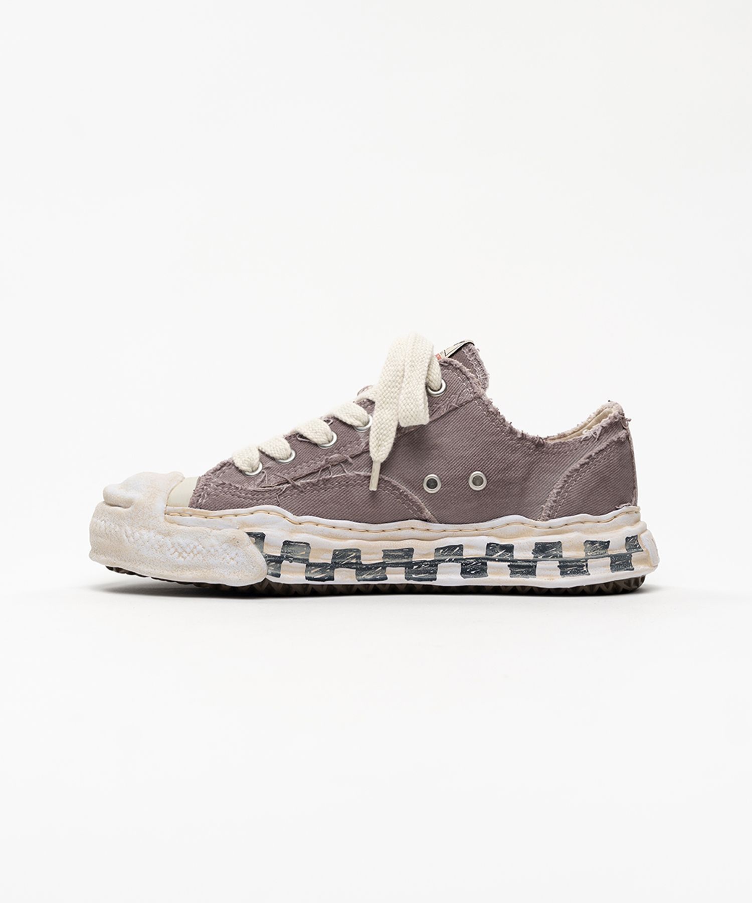 "HANK" OG Graffiti Check Sole Canvas Low-top Sneakers