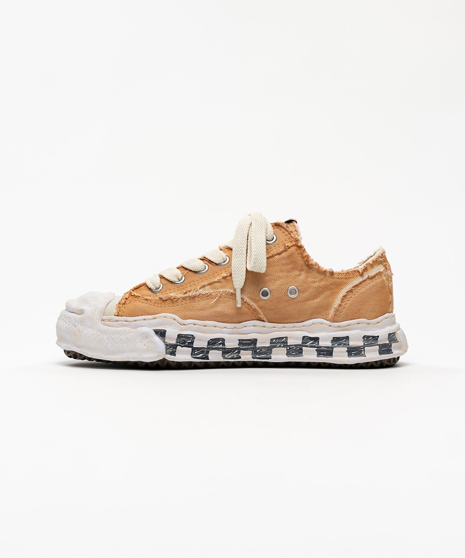 "HANK" OG Graffiti Check Sole Canvas Low-top Sneakers
