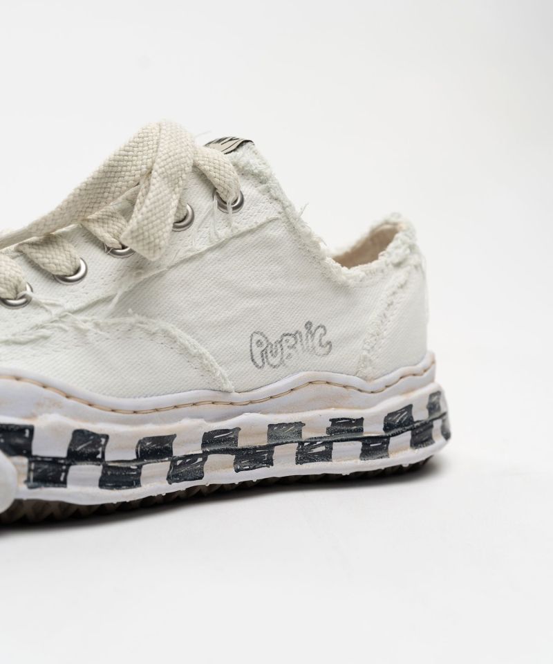 "HANK" OG Graffiti Check Sole Canvas Low-top Sneakers