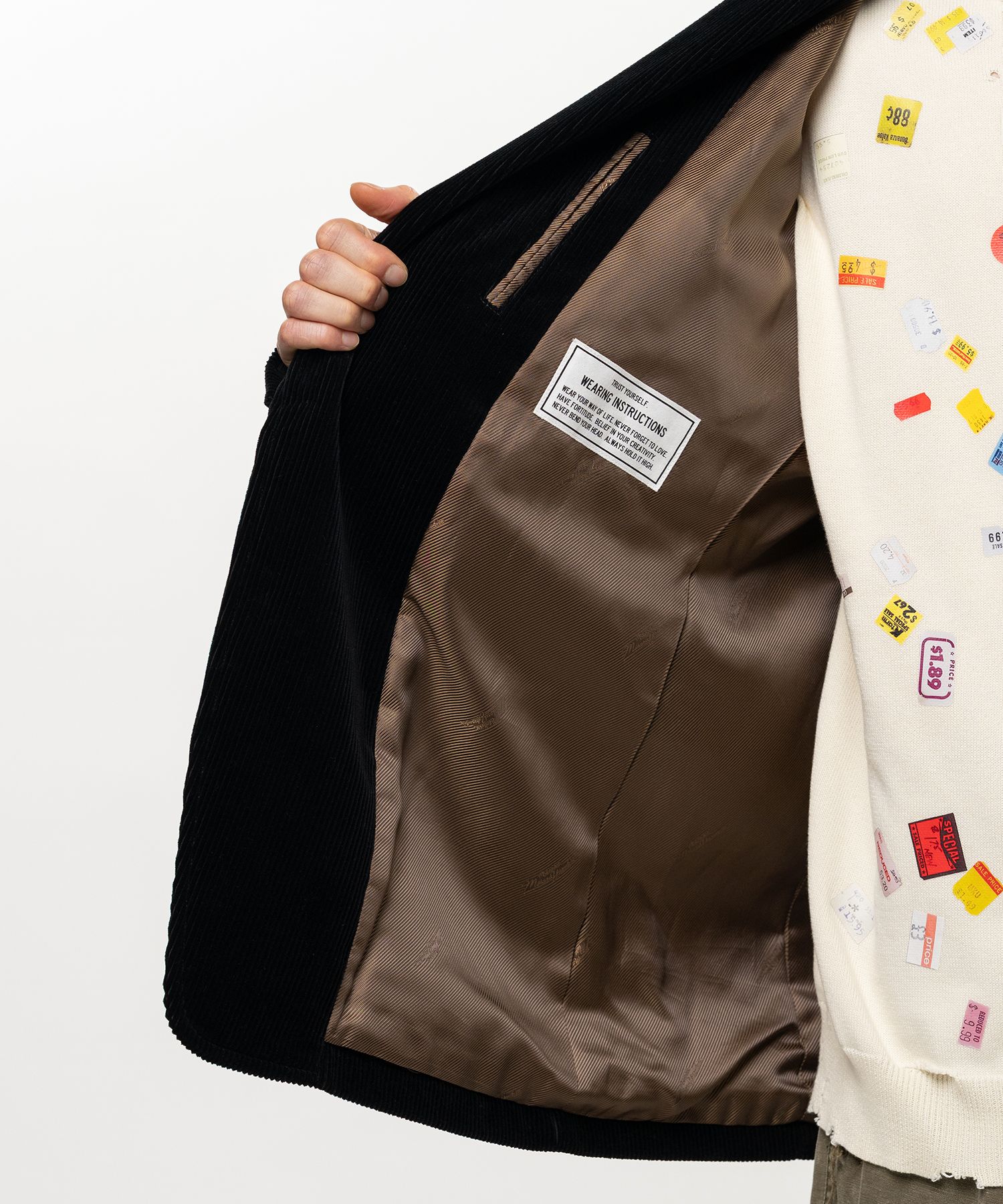Switch Front Corduroy Tailored Jacket