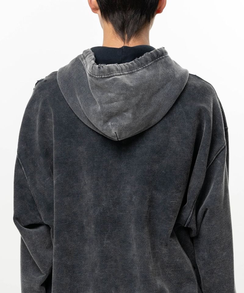 Bleached Zip-up Hoodie