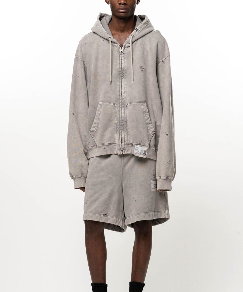 Bleached Zip-up Hoodie