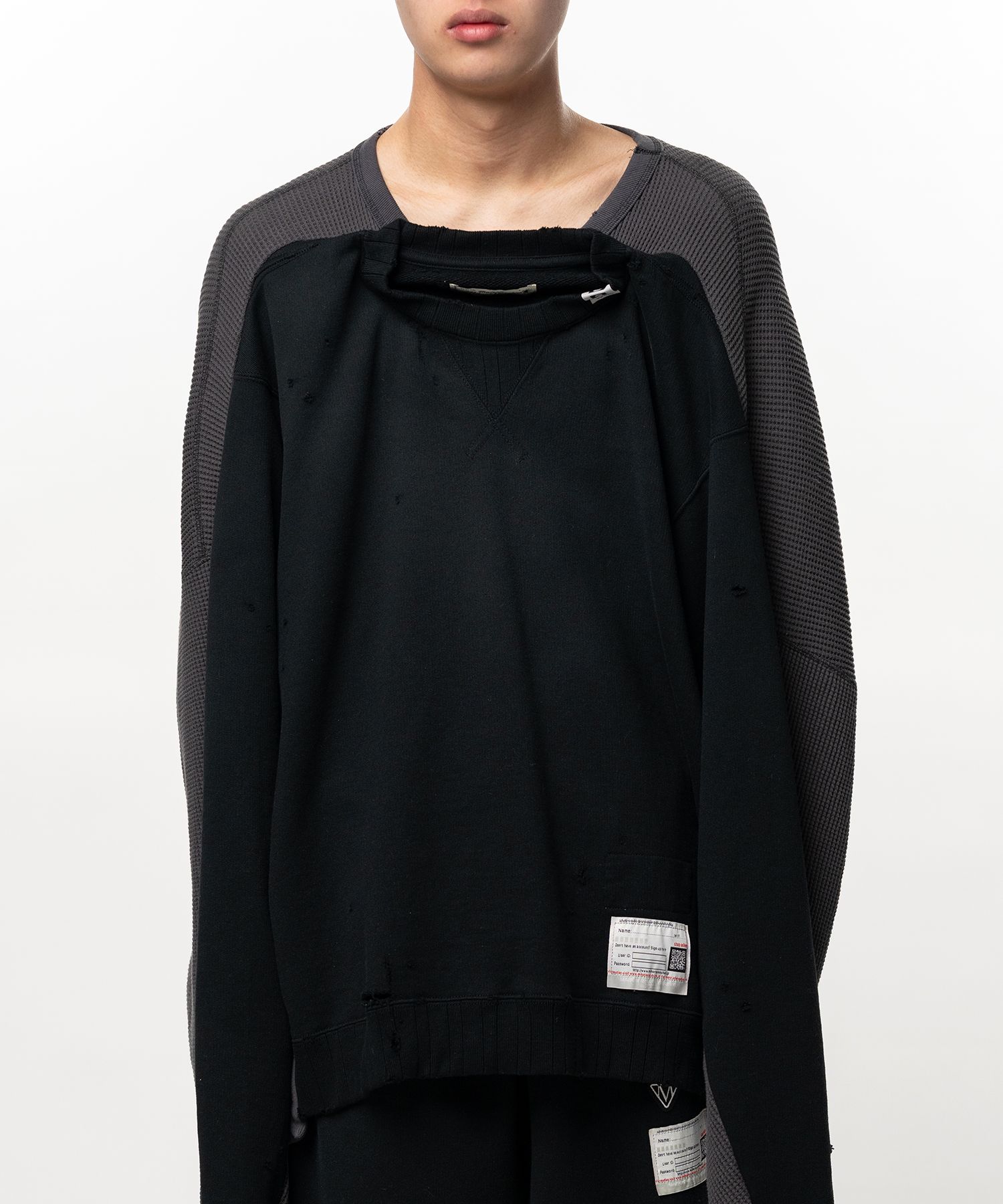 Thermal Pullover Combined Sweatshirt