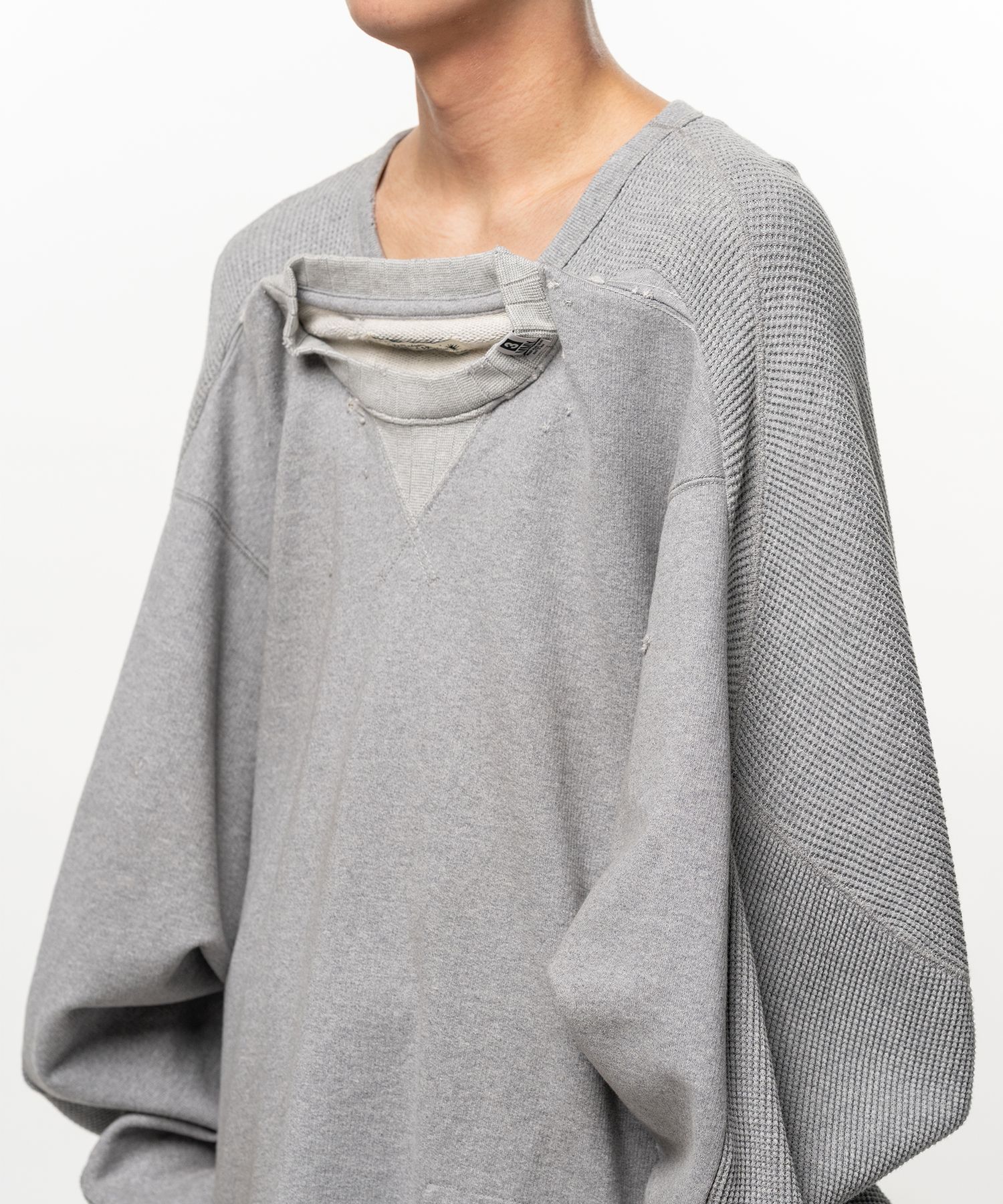 Thermal Pullover Combined Sweatshirt