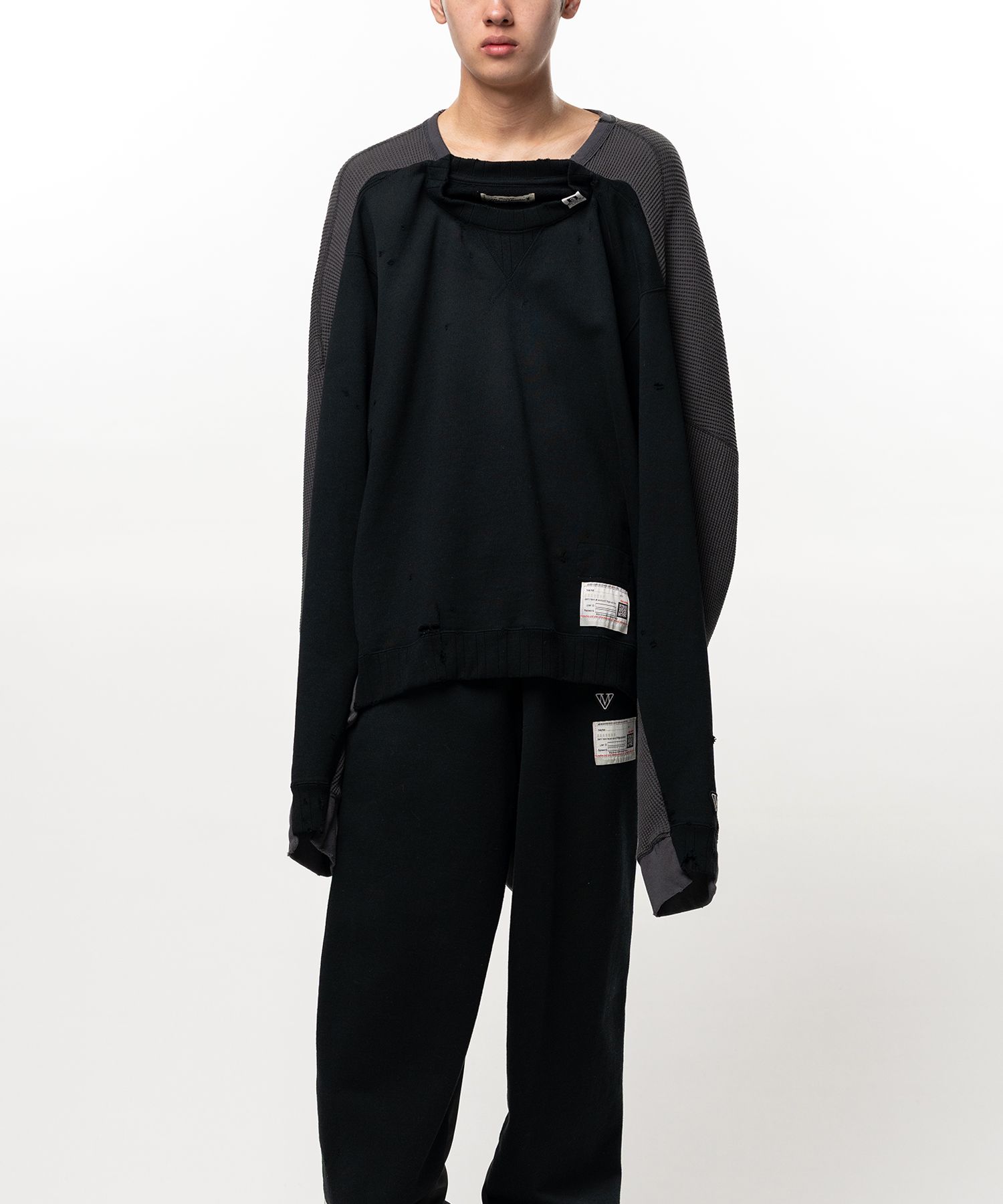 Thermal Pullover Combined Sweatshirt