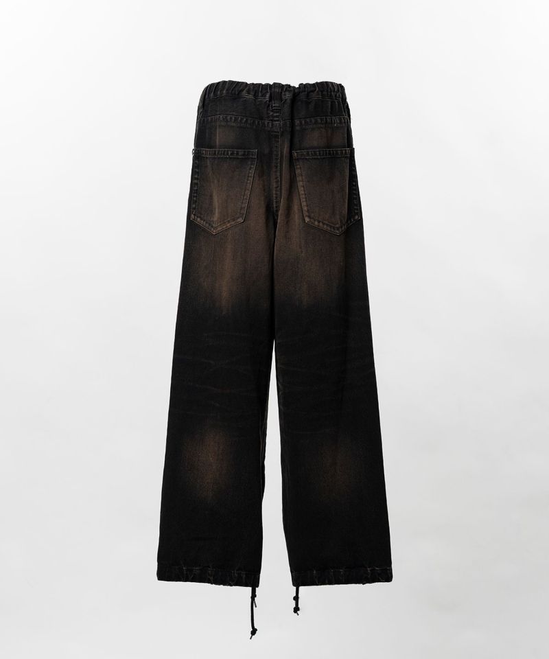 Combined Sweat Denim Pants