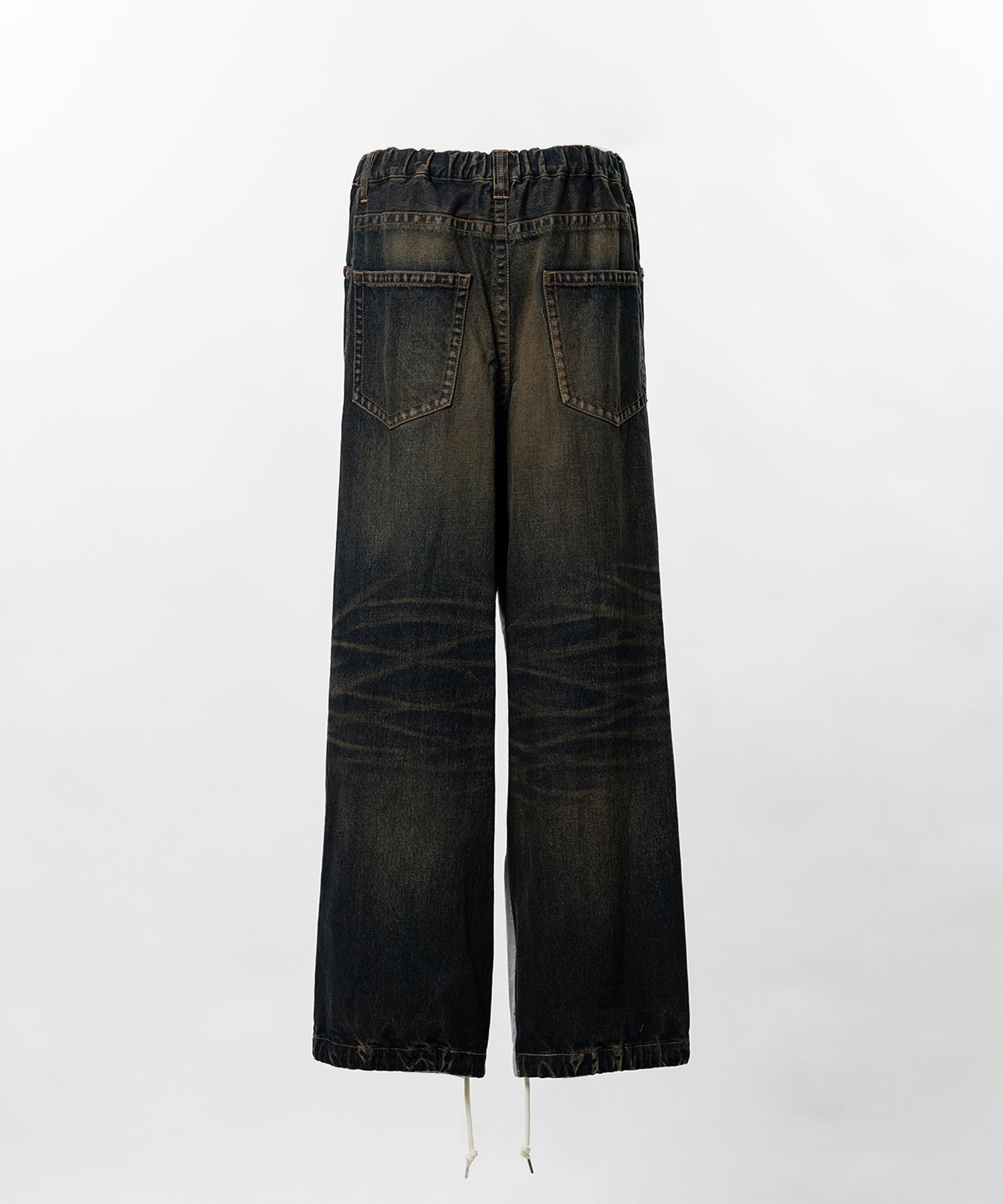 Combined Sweat Denim Pants