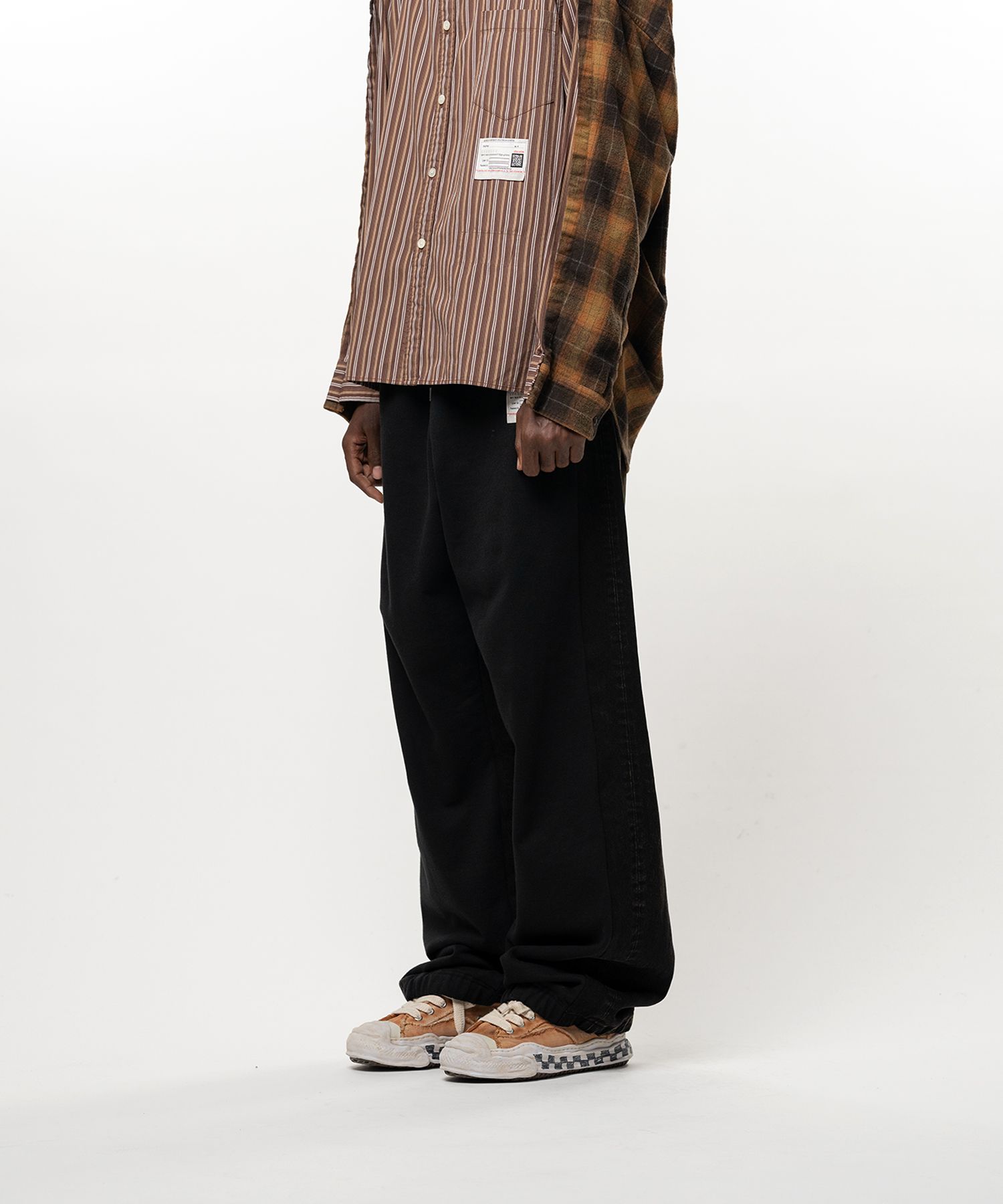 Combined Sweat Denim Pants