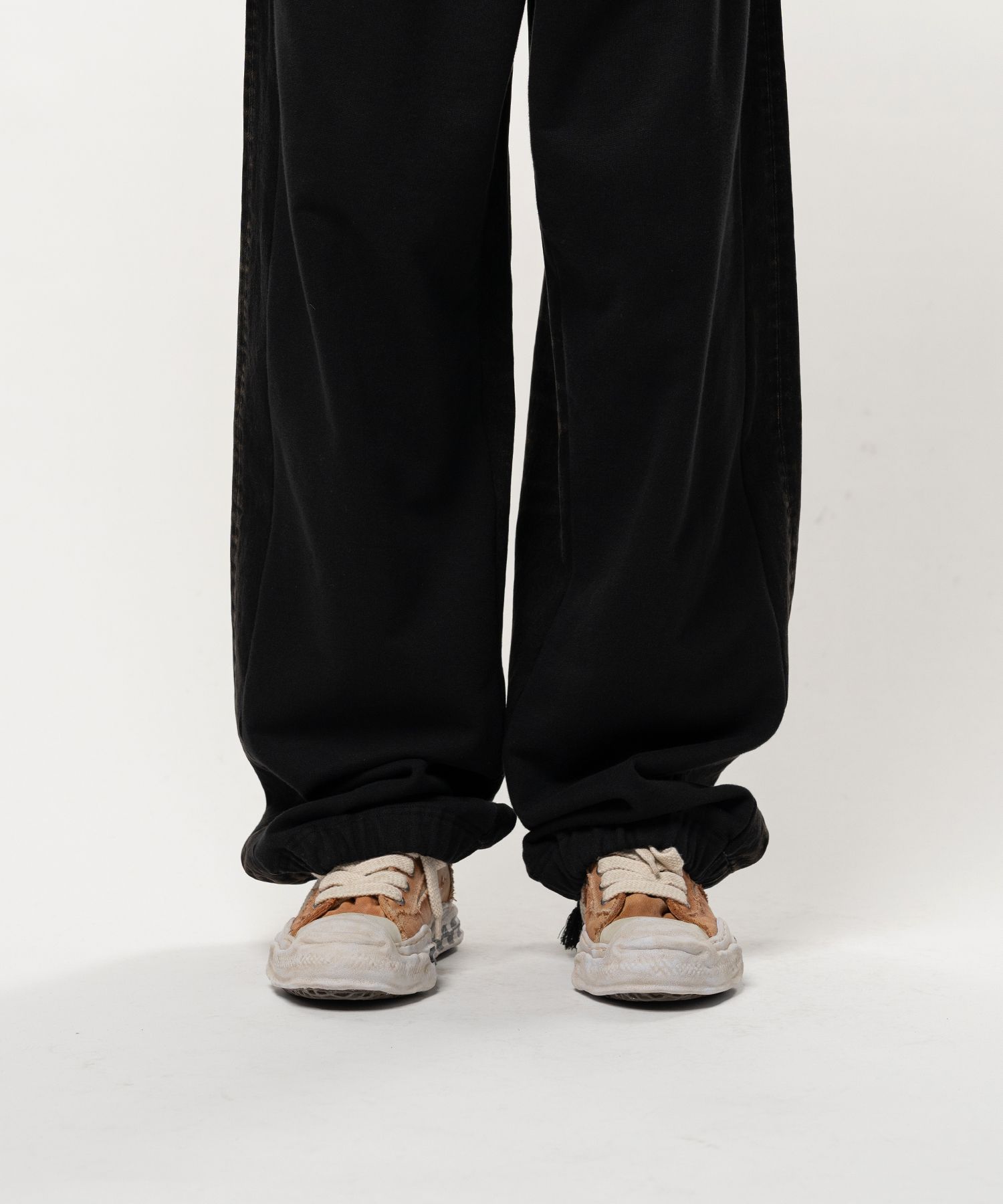 Combined Sweat Denim Pants