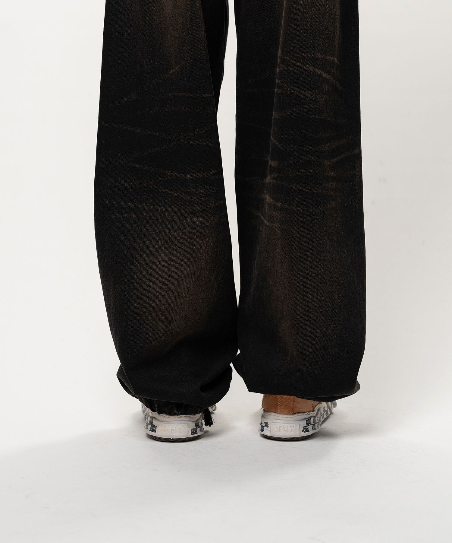 Combined Sweat Denim Pants