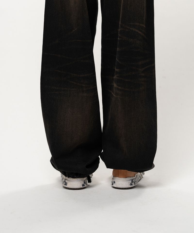 Combined Sweat Denim Pants