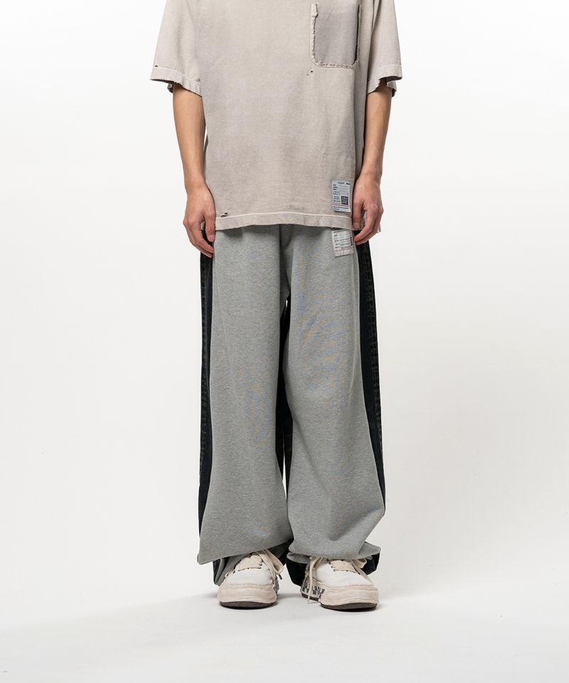 Combined Sweat Denim Pants