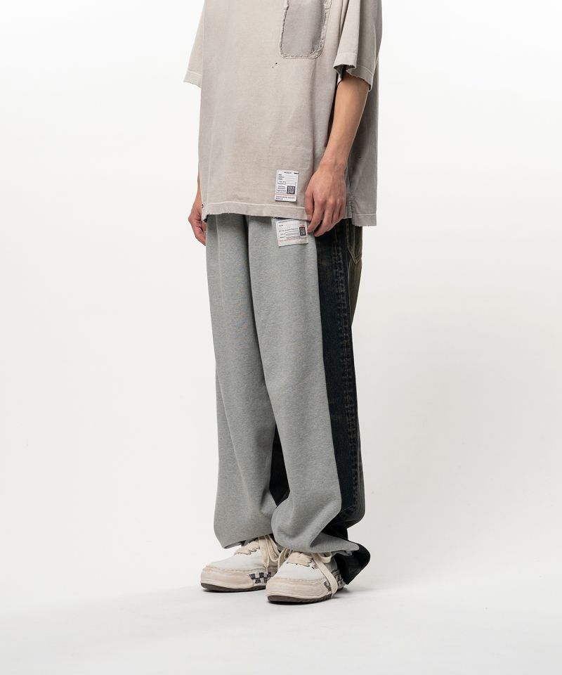 Combined Sweat Denim Pants