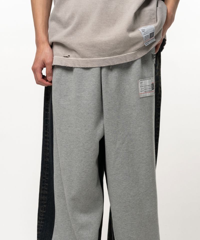 Combined Sweat Denim Pants
