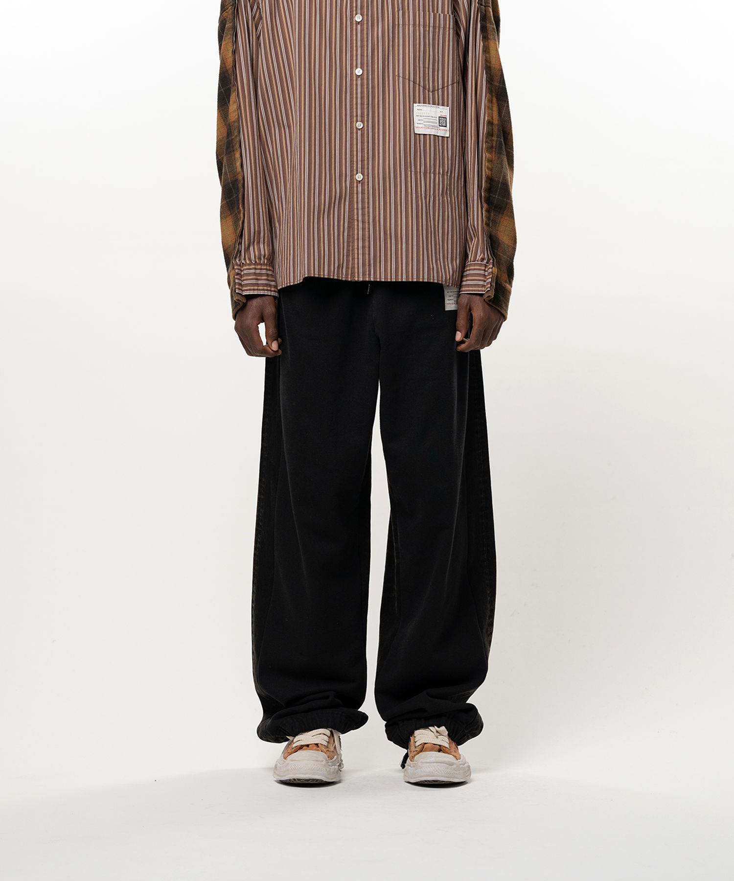Combined Sweat Denim Pants