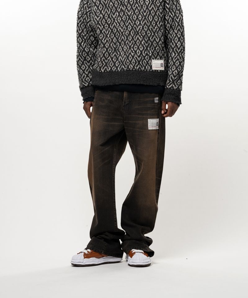 Folded Denim Pants