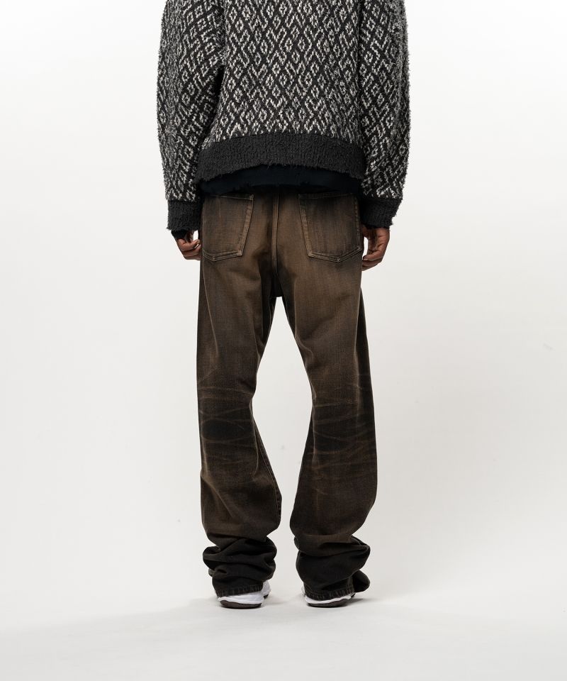 Folded Denim Pants
