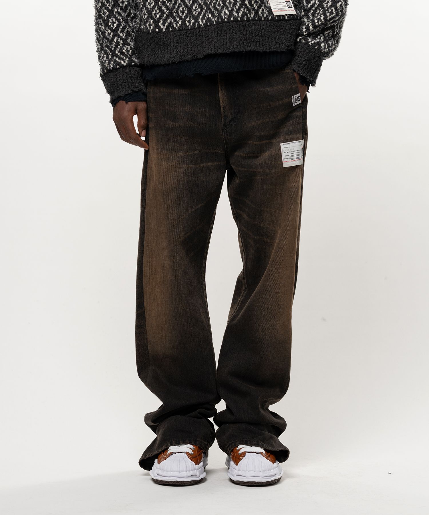 Folded Denim Pants