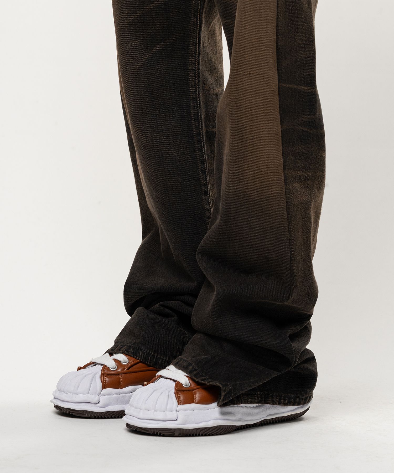 Folded Denim Pants