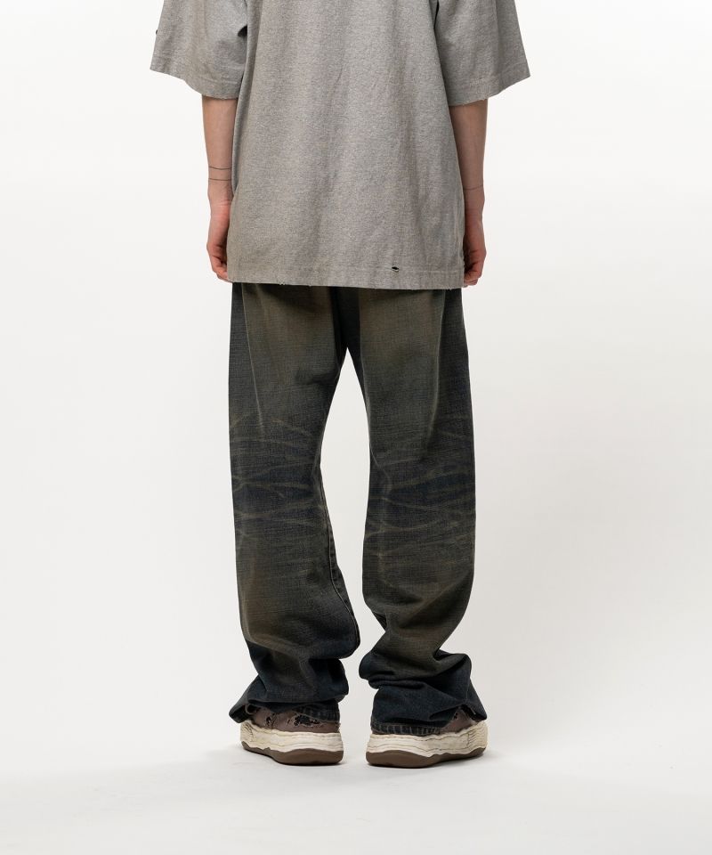 Folded Denim Pants
