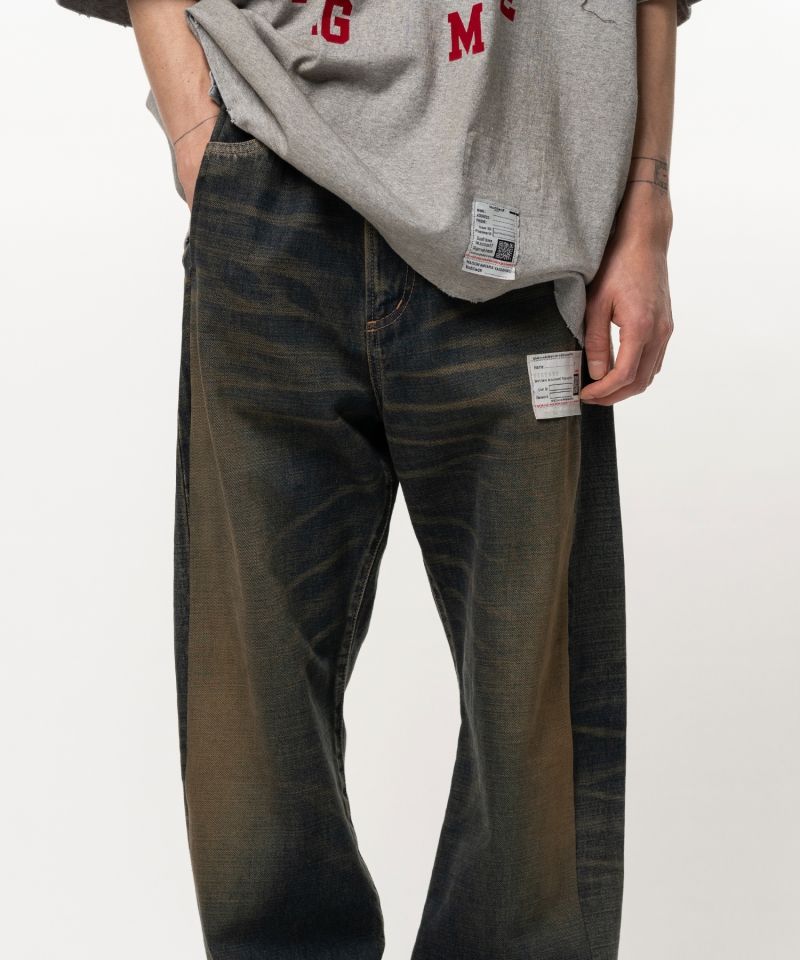 Folded Denim Pants