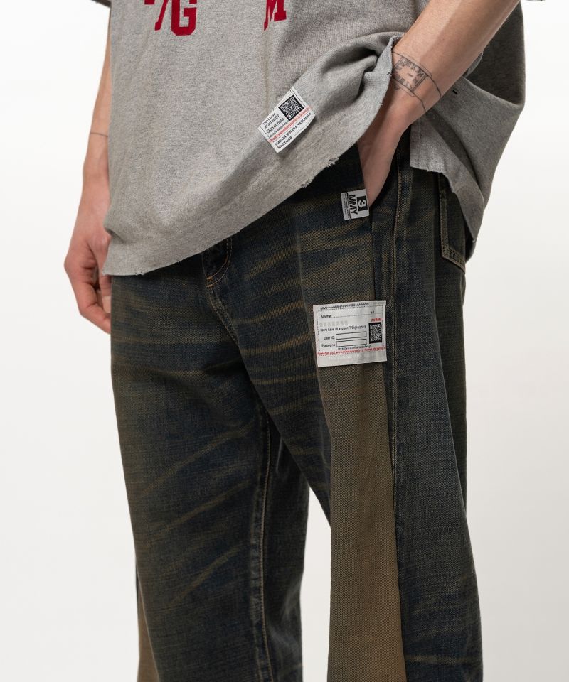 Folded Denim Pants